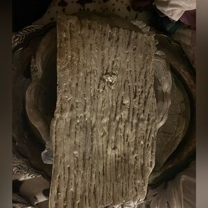 Textured Gray Decorative Tray